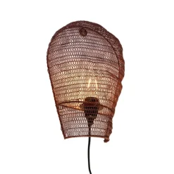 Oosterse wandlamp brons 35 cm - Nidum