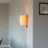 Oosterse wandlamp goud crème kap met franjes - Franxa