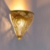 Oosterse wandlamp goud met lichteffect - Zayn