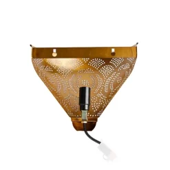 Oosterse wandlamp goud met lichteffect - Zayn