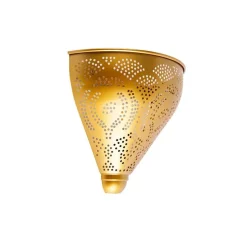 Oosterse wandlamp goud met lichteffect - Zayn