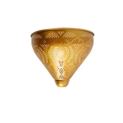 Oosterse wandlamp goud met lichteffect - Zayn