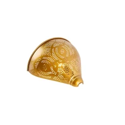 Oosterse wandlamp goud met lichteffect - Zayn