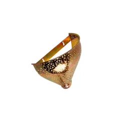 Oosterse wandlamp koper met patroon - Muraf