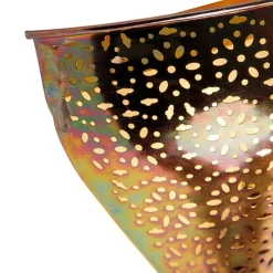 Oosterse wandlamp koper met patroon - Muraf