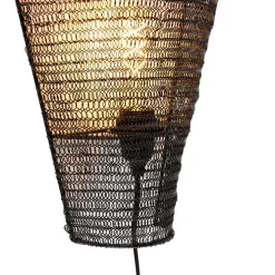 Oosterse wandlamp zwart 45 cm - Nidum