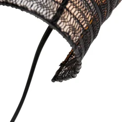 Oosterse wandlamp zwart 45 cm - Nidum