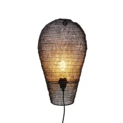 Oosterse wandlamp zwart 45 cm - Nidum