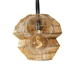 Oosterse wandlamp zwart met goud - Vadi