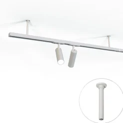 Ophanging rail wit 10,6cm 1-fase - Iconic Slimline