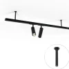 Ophanging rail zwart 10,6cm 1-fase - Iconic Slimline
