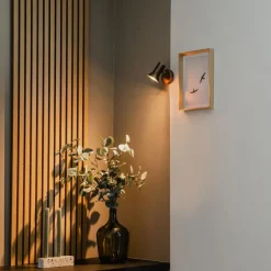 Plafond- en wandspot brons draai- en kantelbaar - Karin 1