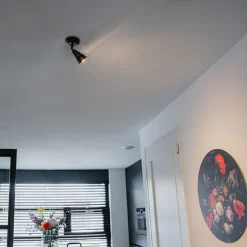 Plafond- en wandspot roestbruin draai- en kantelbaar - Coney 1