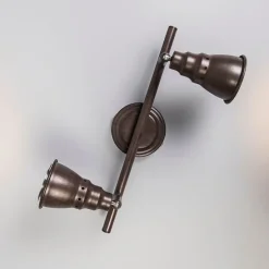 Plafond- en wandspot roestbruin draai- en kantelbaar - Coney 2