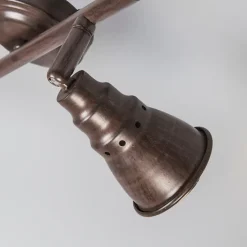 Plafond- en wandspot roestbruin draai- en kantelbaar - Coney 2