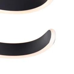 Plafondlamp antraciet incl. LED 3-staps dimbaar - Frank