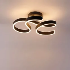 Plafondlamp antraciet incl. LED 3-staps dimbaar - Frank