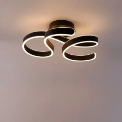 Plafondlamp antraciet incl. LED 3-staps dimbaar - Frank