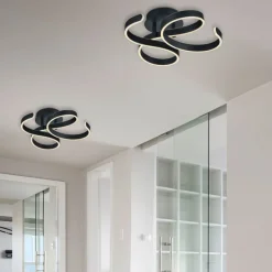 Plafondlamp antraciet incl. LED 3-staps dimbaar - Frank