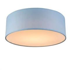 Plafondlamp blauw 30 cm incl. LED - Drum LED