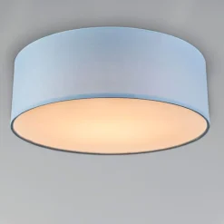 Plafondlamp blauw 30 cm incl. LED - Drum LED