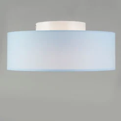 Plafondlamp blauw 30 cm incl. LED - Drum LED