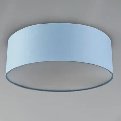 Plafondlamp blauw 30 cm incl. LED - Drum LED