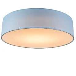 Plafondlamp blauw 40 cm incl. LED - Drum LED