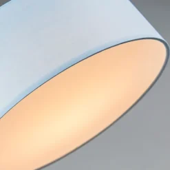 Plafondlamp blauw 40 cm incl. LED - Drum LED
