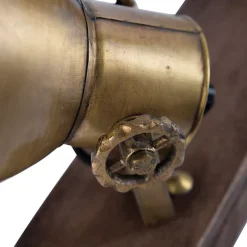 Plafondlamp brons 2-lichts met hout - Mangoes