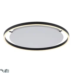 Plafondlamp donkergrijs 60 cm incl. LED 3-staps dimbaar - Zlatan