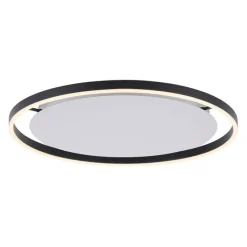 Plafondlamp donkergrijs 60 cm incl. LED 3-staps dimbaar - Zlatan