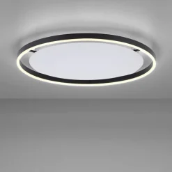 Plafondlamp donkergrijs 60 cm incl. LED 3-staps dimbaar - Zlatan