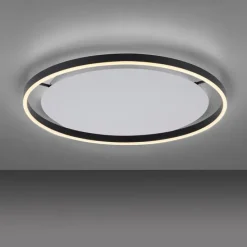 Plafondlamp donkergrijs 60 cm incl. LED 3-staps dimbaar - Zlatan