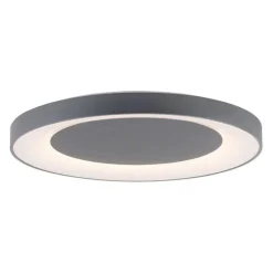 Plafondlamp donkergrijs incl. LED met afstandsbediening - Meidan