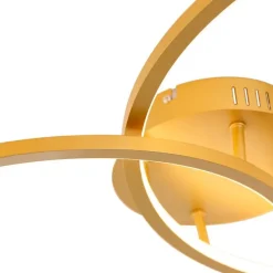 Plafondlamp goud 78 cm incl. LED 3 staps dimbaar - Rowin