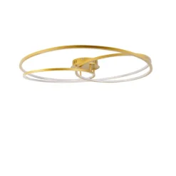 Plafondlamp goud 78 cm incl. LED 3 staps dimbaar - Rowin