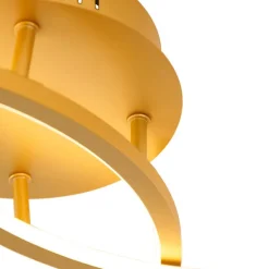 Plafondlamp goud 78 cm incl. LED 3 staps dimbaar - Rowin