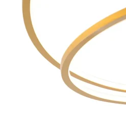 Plafondlamp goud 78 cm incl. LED 3 staps dimbaar - Rowin