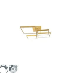 Plafondlamp goud incl. LED 3 staps dimbaar 4-lichts - Lejo