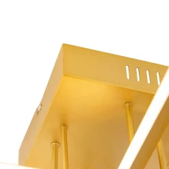 Plafondlamp goud incl. LED 3 staps dimbaar 4-lichts - Lejo