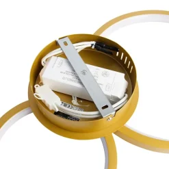 Plafondlamp goud incl. LED 3 staps dimbaar 4-lichts - Lupolo