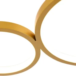 Plafondlamp goud incl. LED 3 staps dimbaar 4-lichts - Lupolo