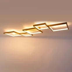 Plafondlamp goud incl. LED 3 staps dimbaar 5-lichts - Lejo