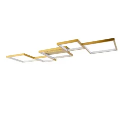 Plafondlamp goud incl. LED 3 staps dimbaar 5-lichts - Lejo