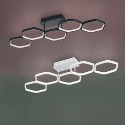 Plafondlamp grijs incl. LED 3-staps dimbaar - Jetse