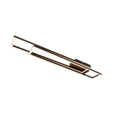 Plafondlamp langwerpig zwart 3-staps dimbaar - Plazas Novo