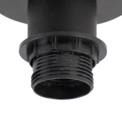 Plafondlamp mat zwart zonder kap - Combi