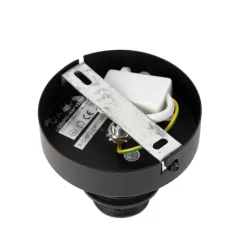 Plafondlamp mat zwart zonder kap - Combi