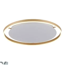 Plafondlamp messing 60 cm incl. LED 3-staps dimbaar - Zlatan